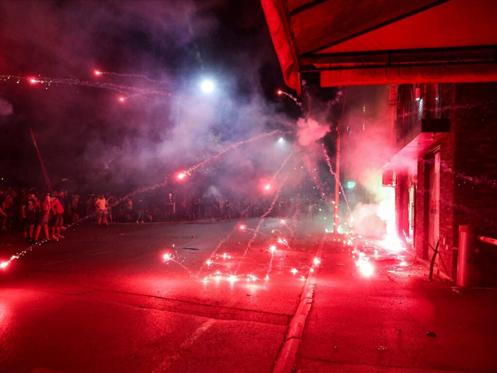 Antigovernment protesters clash with police in several Serbian cities | Protests News