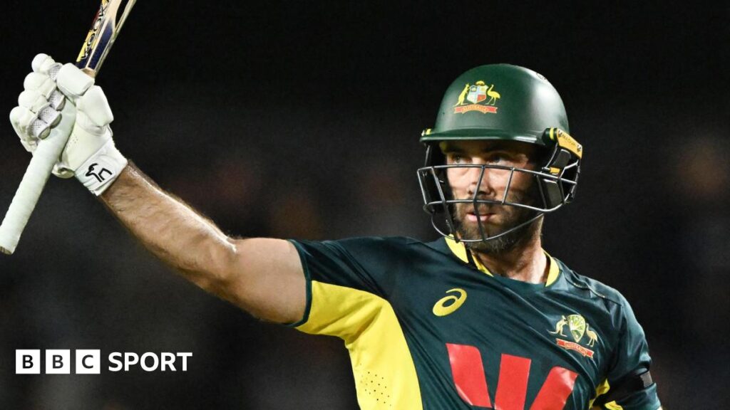 Australia's Glenn Maxwell celebrates his half-century