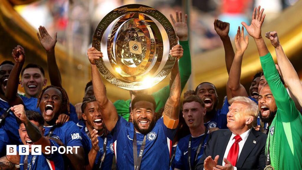 Club World Cup trophy lift Chelsea