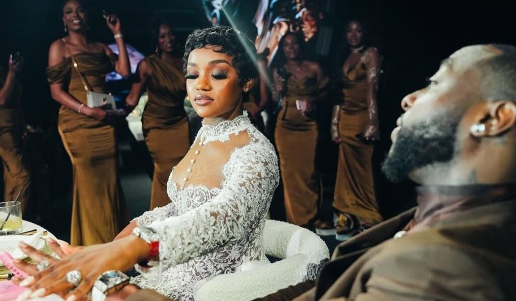 Davido gifts Chioma diamond wristwatch