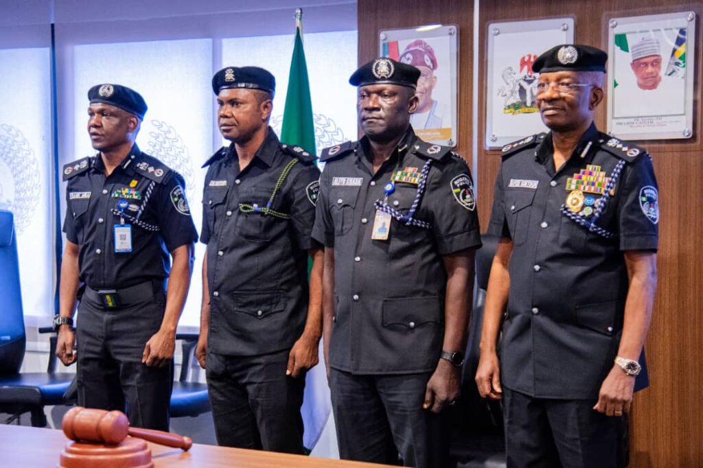 IGP decorates 2023/2024 police officers, meets PenCom