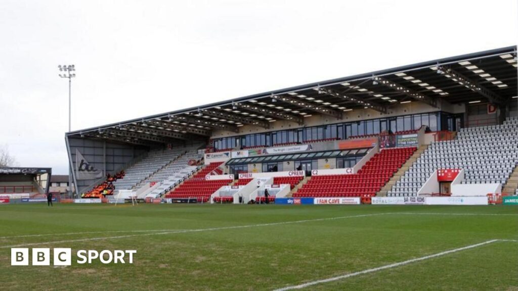 Newcastle Falcons sign on wall