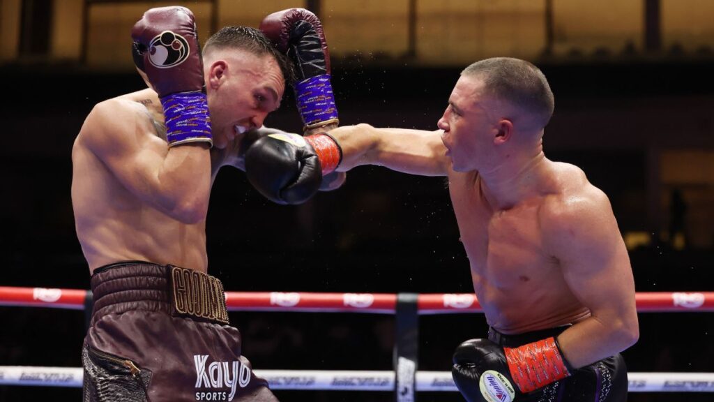 Nick Ball outpoints Sam Goodman to retain featherweight crown