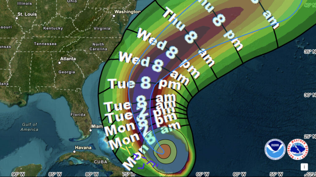 No direct hit forecast on U.S., but flood risks prompt evacuations : NPR