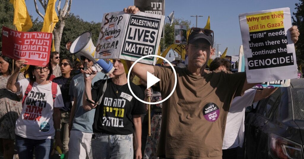 Protesters in Israel Demand End of War in Gaza and Release of Hostages