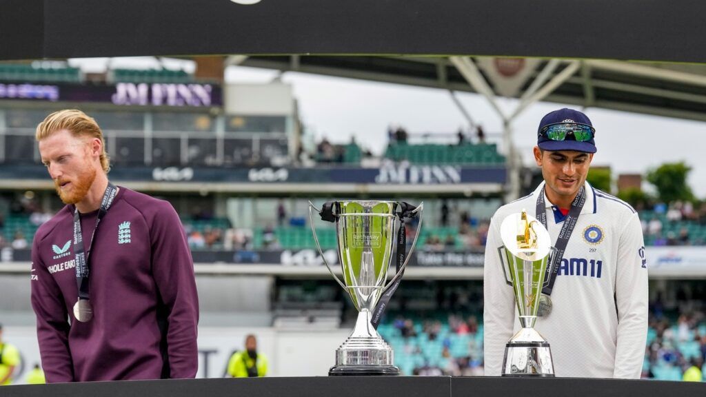 The ICC lauded Shubman Gill and Ben Stokes for their respective performances in the Anderson-Tendulkar Trophy. (PTI Photo)
