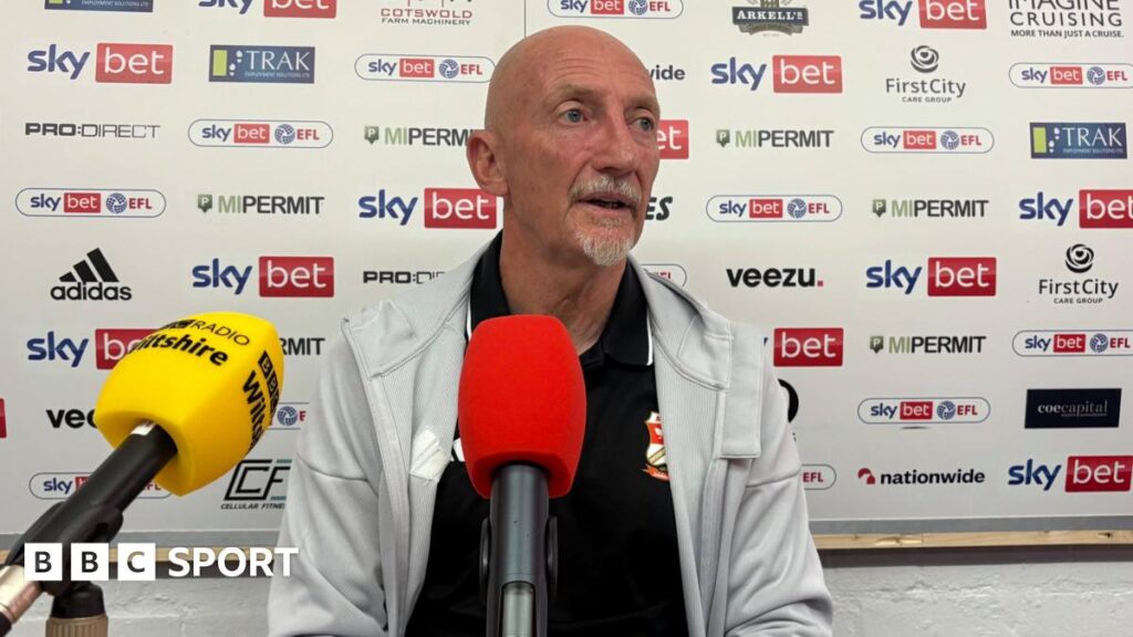 Ian Holloway at a media conference