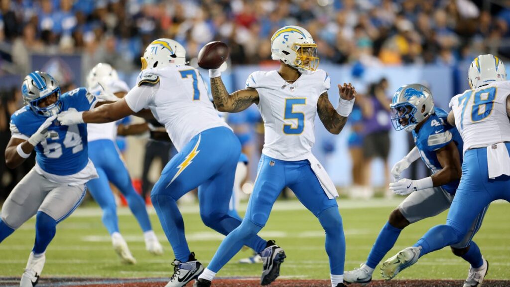 Takeaways, observations as Chargers hold lead over Lions in first half