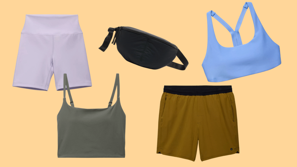 multiple yoga apparel products part of labor day sales 2025