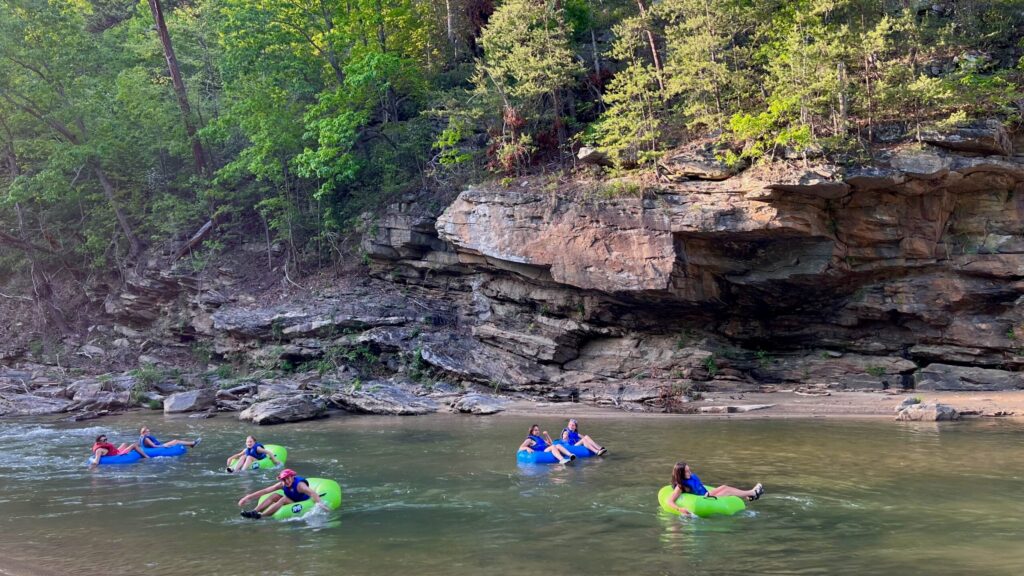 River tubing down North Carolina's Lower Green River.