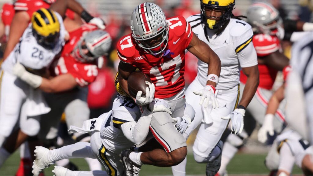 The Ohio St. Buckeyes have three first round prospects on offense