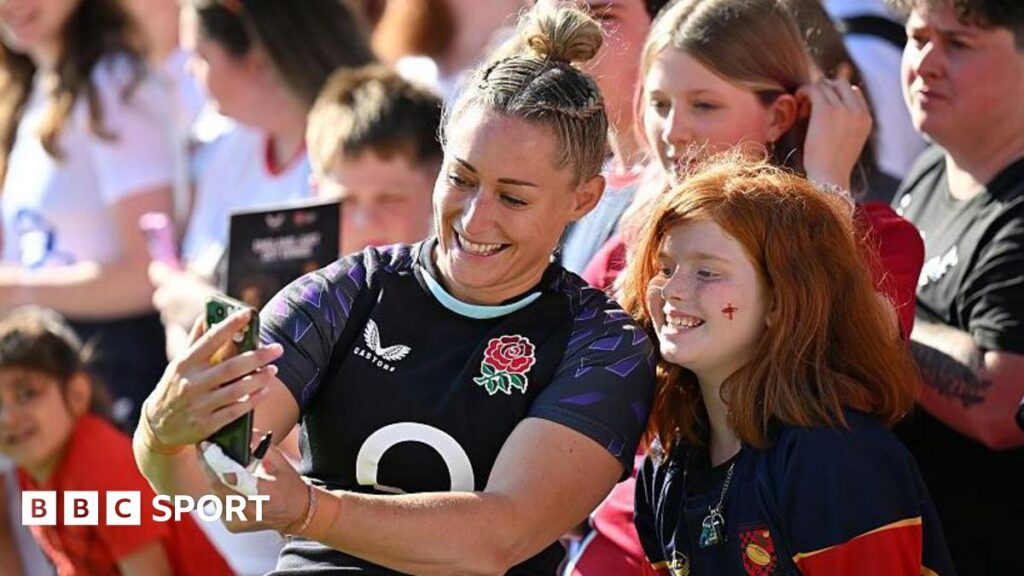 England women lift trophy