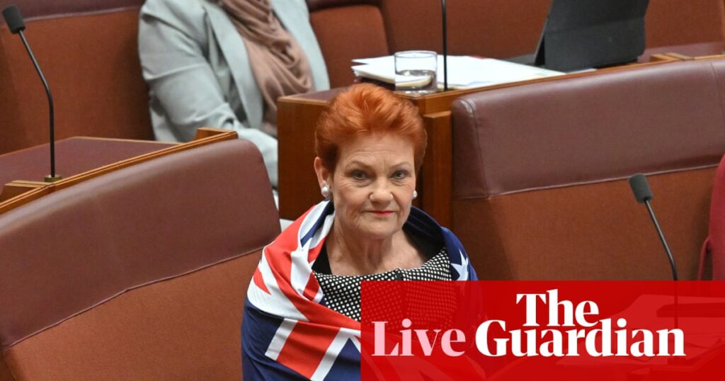 Australia politics live: Nationals cross floor to back Pauline Hanson motion on immigration; Bob Carr defends China visit | Australia news