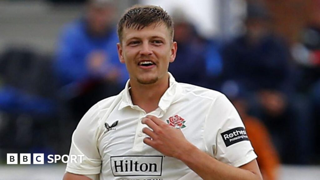 Mitch Stanley playing for Lancashire