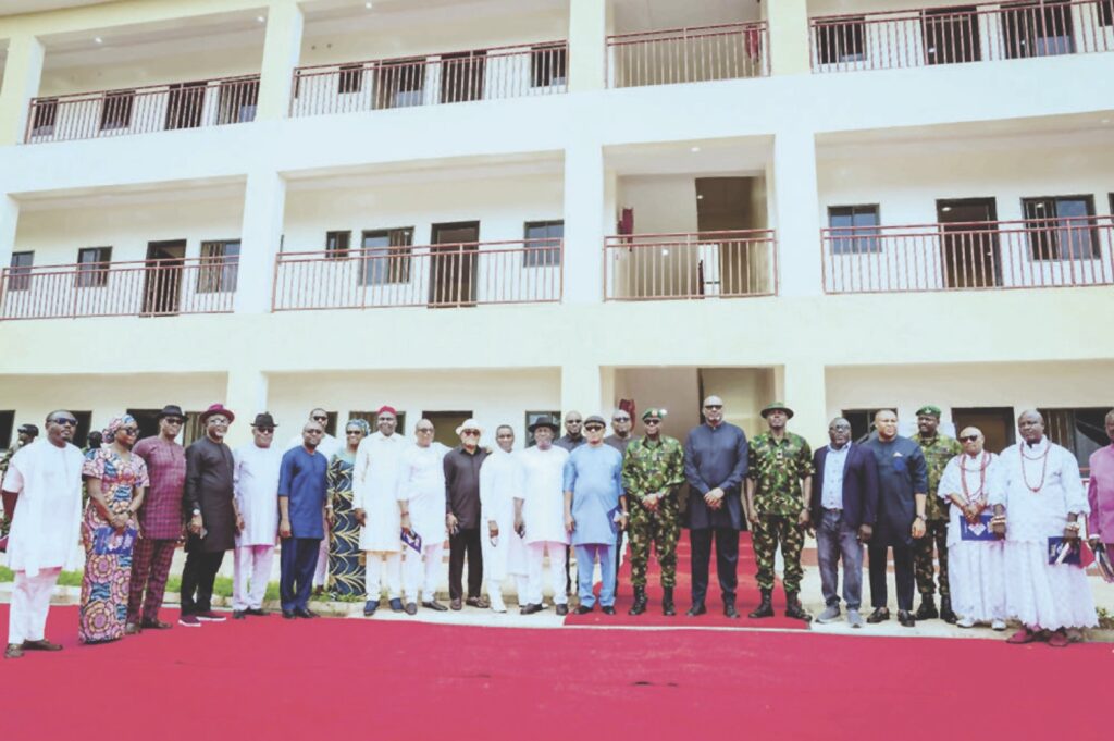 One of the housing units and the guests