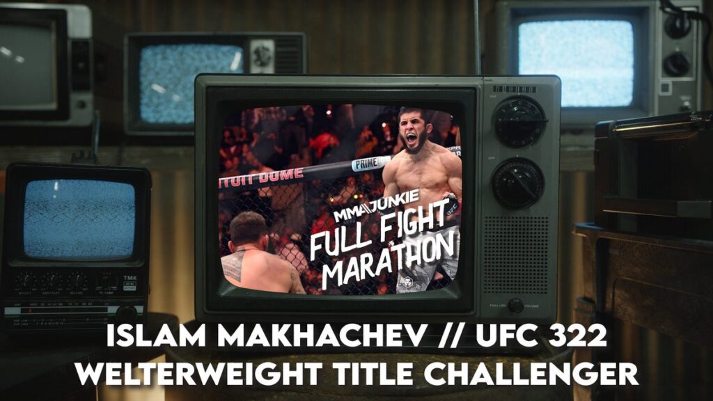 Islam Makhachev full fight marathon with five title fights