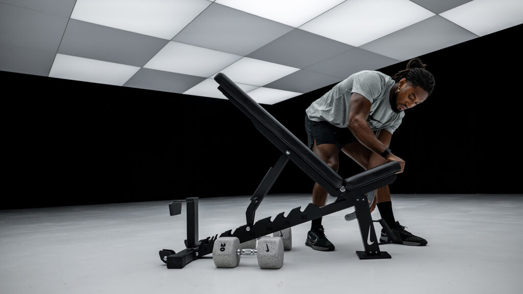 Nike Adjustable Weight Bench in photo studio