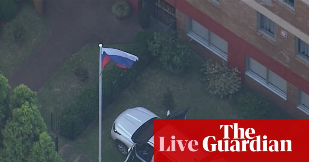 Politics live: arrest after car allegedly rams Russian consulate; Jacinta Nampijinpa Price says Australia should ‘do what Reagan did’ | Australia news