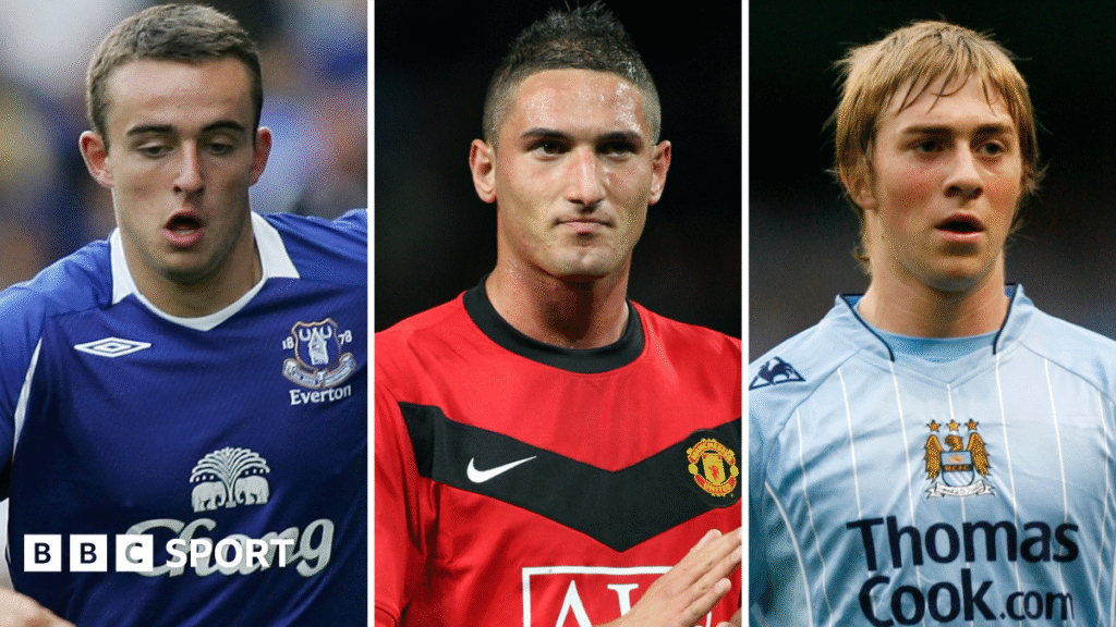 Jose Baxter, Federico Macheda and Michael Johnson