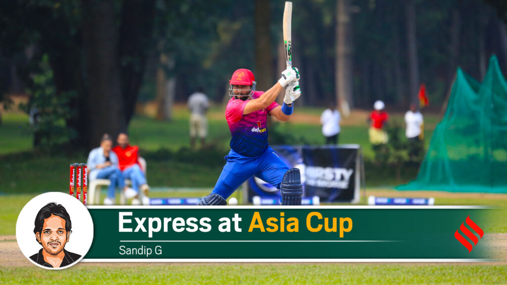File image of UAE cricket team captain Muhammad Waseem in action. (PHOTO: UAE Cricket X)