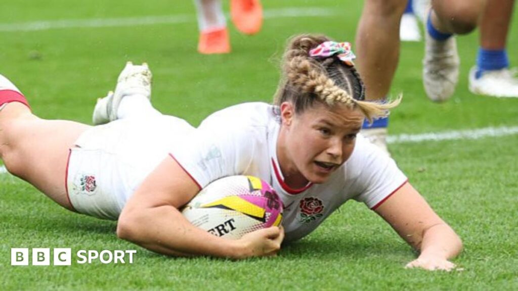 Braxton Sorensen-McGee scores a try for New Zealand