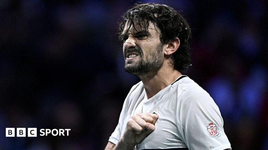 Briton Cameron Norrie latest top-50 player to fall to Valentin Vacherot Valentin Vacherot holds his hand to his chest