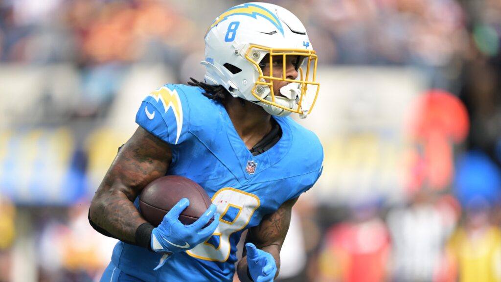 Chargers' Omarion Hampton in Walking Boot After Suffering Ankle Injury vs. Commanders