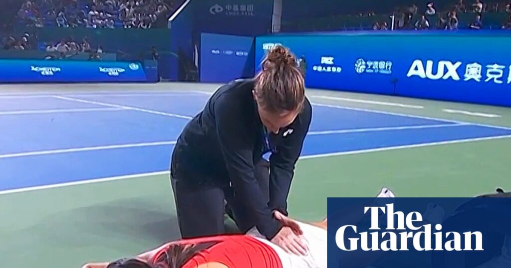 Emma Raducanu slumps to third straight defeat after fresh injury scare in China | Emma Raducanu