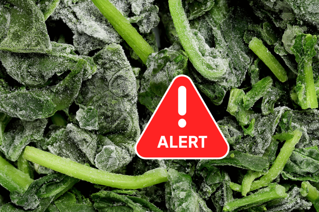Frozen Spinach Recalled Nationwide for Listeria Risk