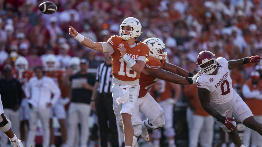 How Arch Manning, John Mateer Performed in Texas' Win vs. OU in Red River Rivalry