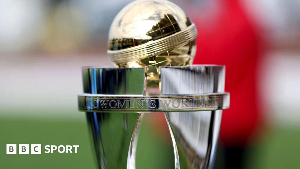 The ICC Women's World Cup trophy