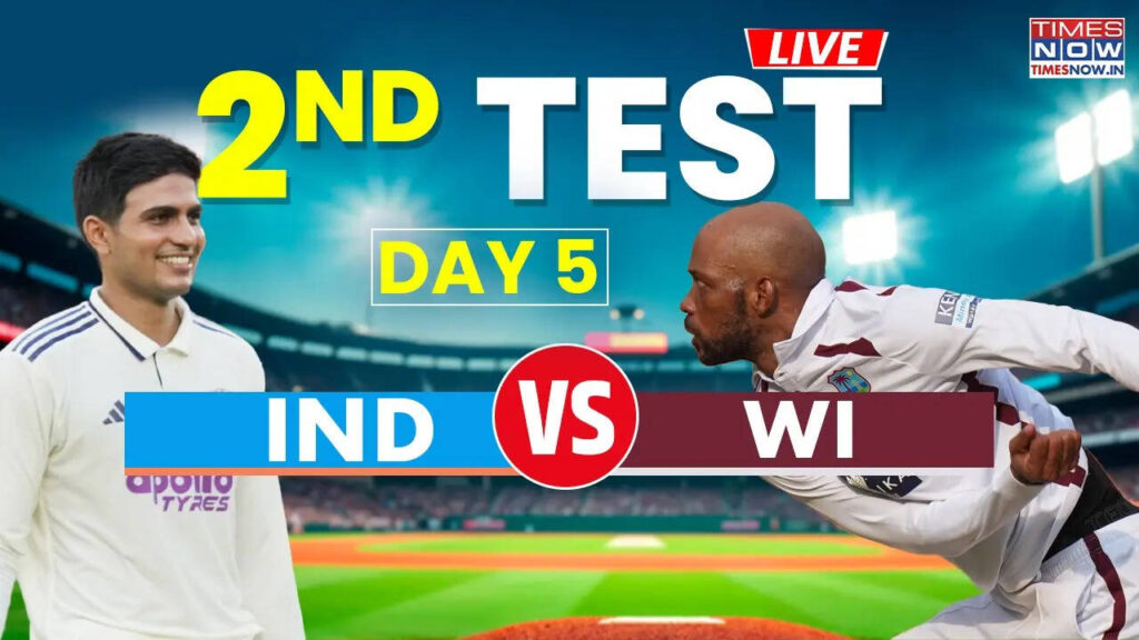 IND 63/1 (18.0) vs WI | India vs West Indies Live Score 2nd Test Day 4 2025 Watch IND vs WI Live score | Bharat Banaam West Indies ke Aaj ke match ka Live Score Match Scorecard Ball By Ball Commentary Updates