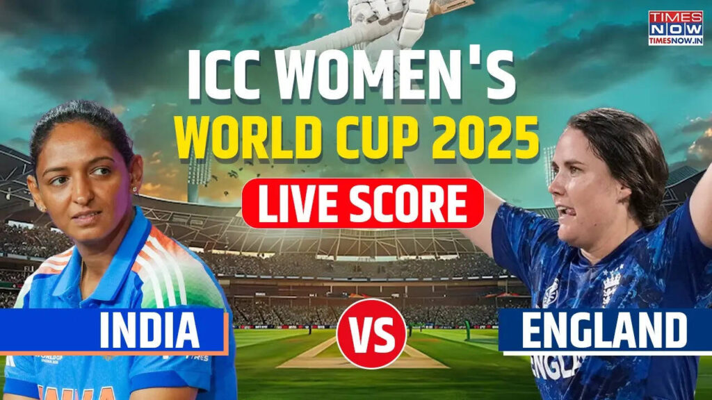 IND-W 17/1 (4.1) vs ENG-W | India vs England Live Score Women's World Cup 2025 Watch IND vs ENG Live Cricket score | IND Mahila Banaam ENG Mahila ke Aaj ke match ka Live Score Match Scorecard Ball By Ball Commentary Updates