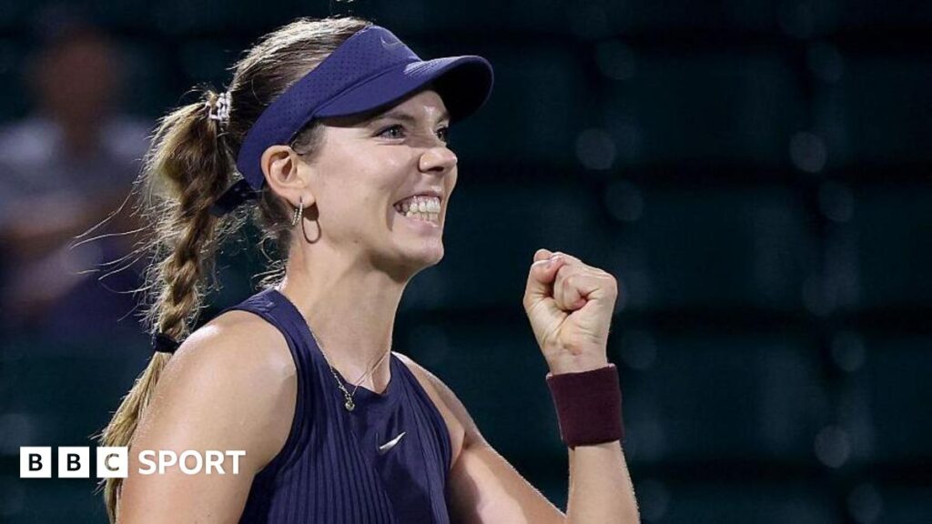 Katie Boulter fist-pumps