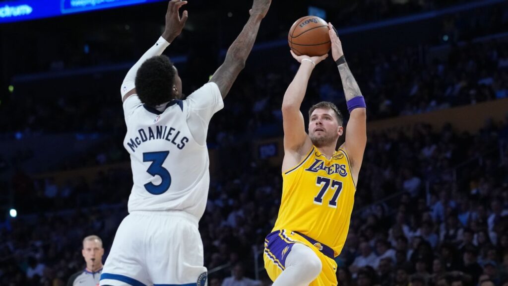 Luka Doncic sets Lakers record with 92 points in 1st 2 games Copy Link