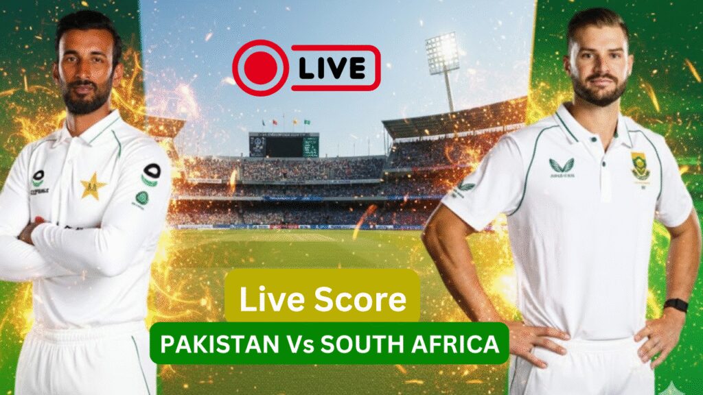 PAK 123/1 (35.0) vs SA | Pakistan vs South Africa Live Score 1st Test 2025 Watch PAK vs SA Live | PAK Banaam SA ke Aaj ke Match ka Live Score Match Scorecard Ball By Ball Commentary Updates