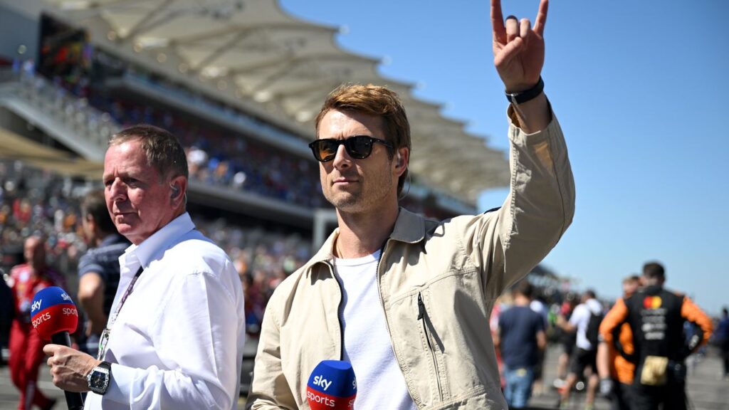 Prodigal Texan Glen Powell Hit the Austin Grand Prix Looking Like a Rich Euro Tourist