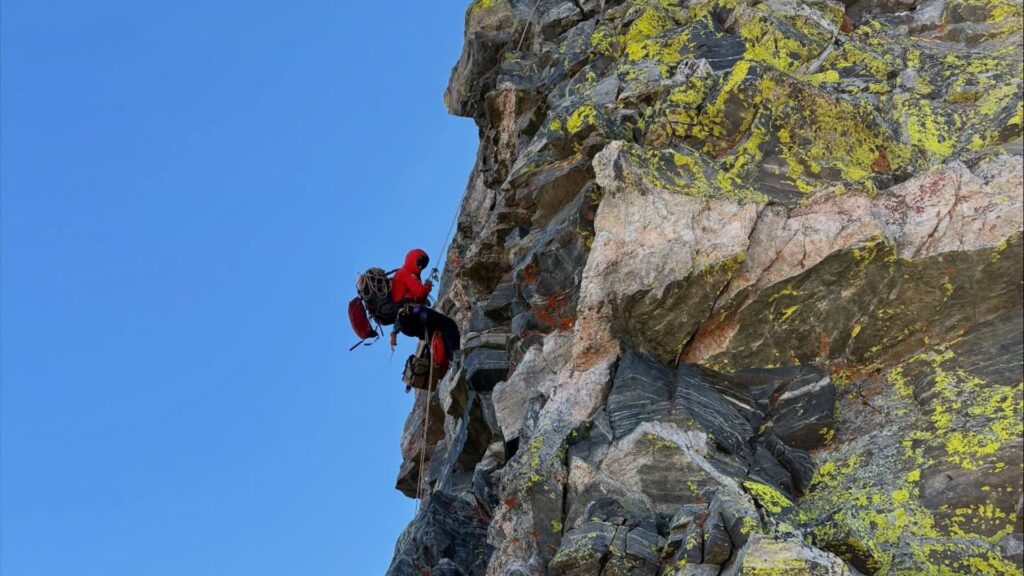 Rescuers braved high winds and intense terrain on a 13,000 foot rescue