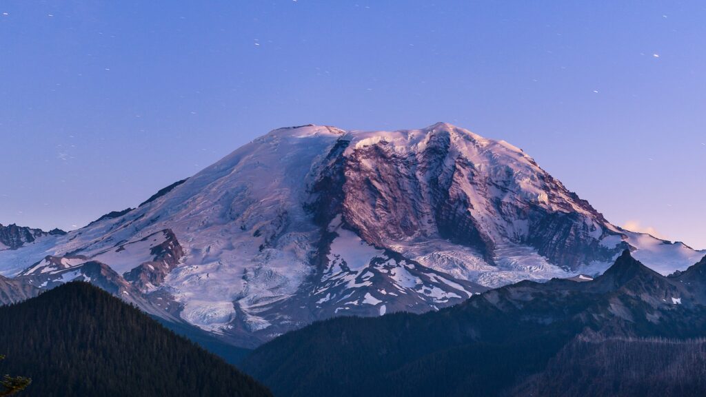 Did melting ice cause the true summit of Mount Rainier to shift?