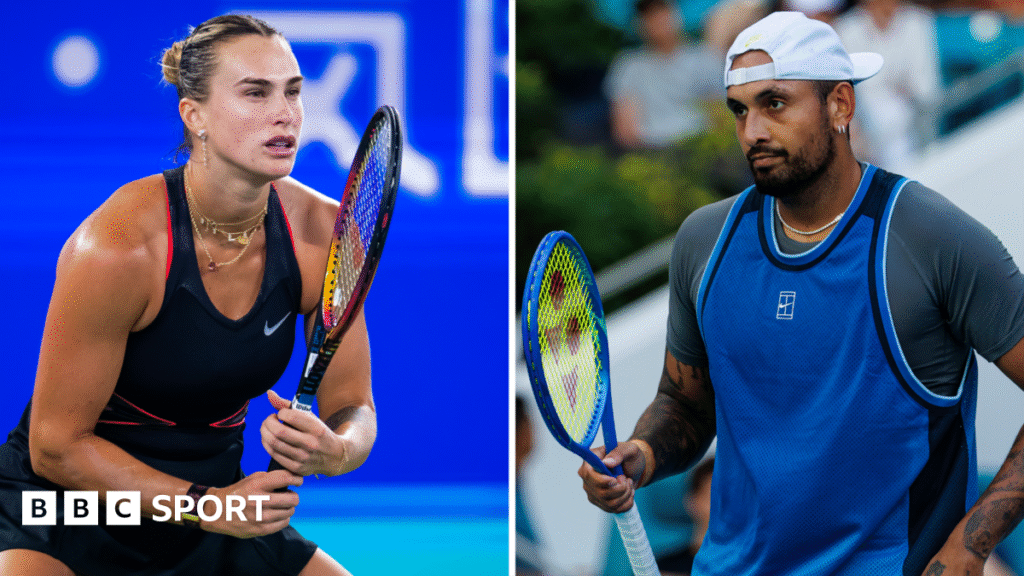 Battle of the Sexes: Aryna Sabalenka to play Nick Kyrgios in Dubai on 28 December Josh Allen of the Buffalo Bills pictured against the Kansas City Chiefs