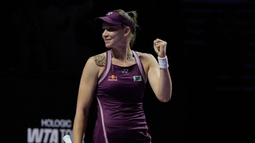 Elena Rybakina beats No. 1 Aryna Sabalenka to win WTA Finals Elena Rybakina beats No. 1 Aryna Sabalenka to win WTA Finals